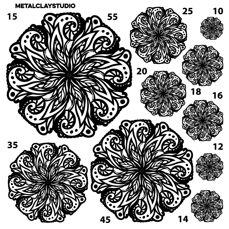 Текстура из полимерной резины MANDALA ART#15