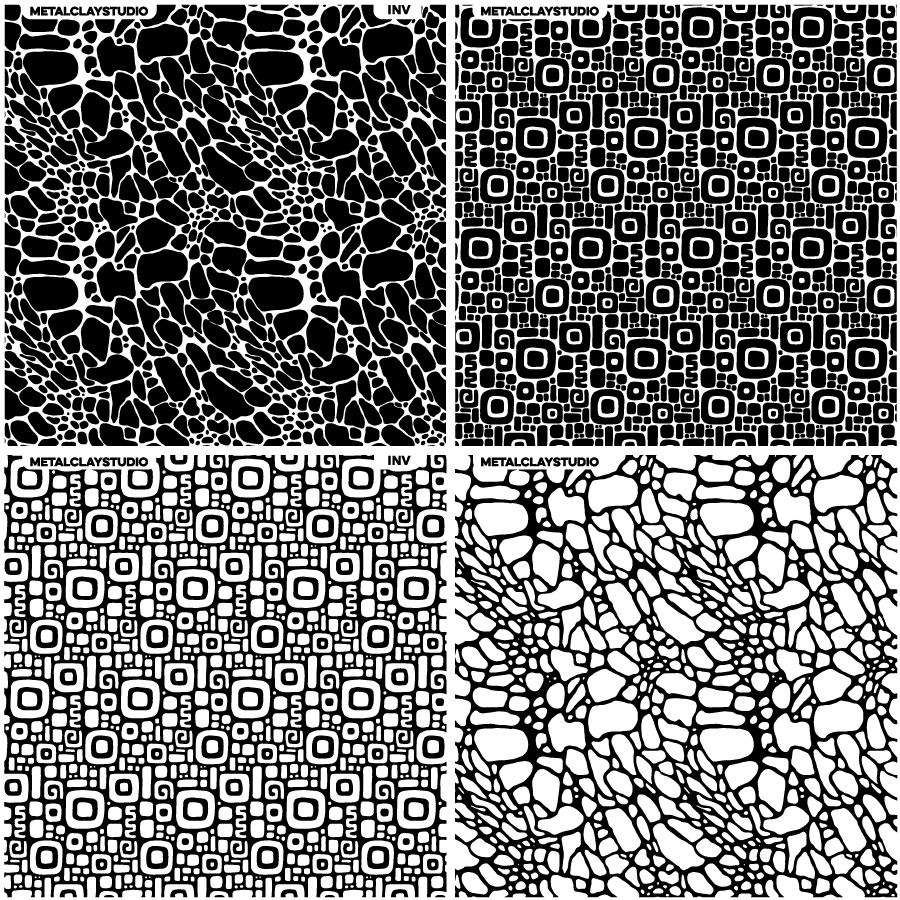 Текстура из полимерной резины ASSORTED 4in1 #34