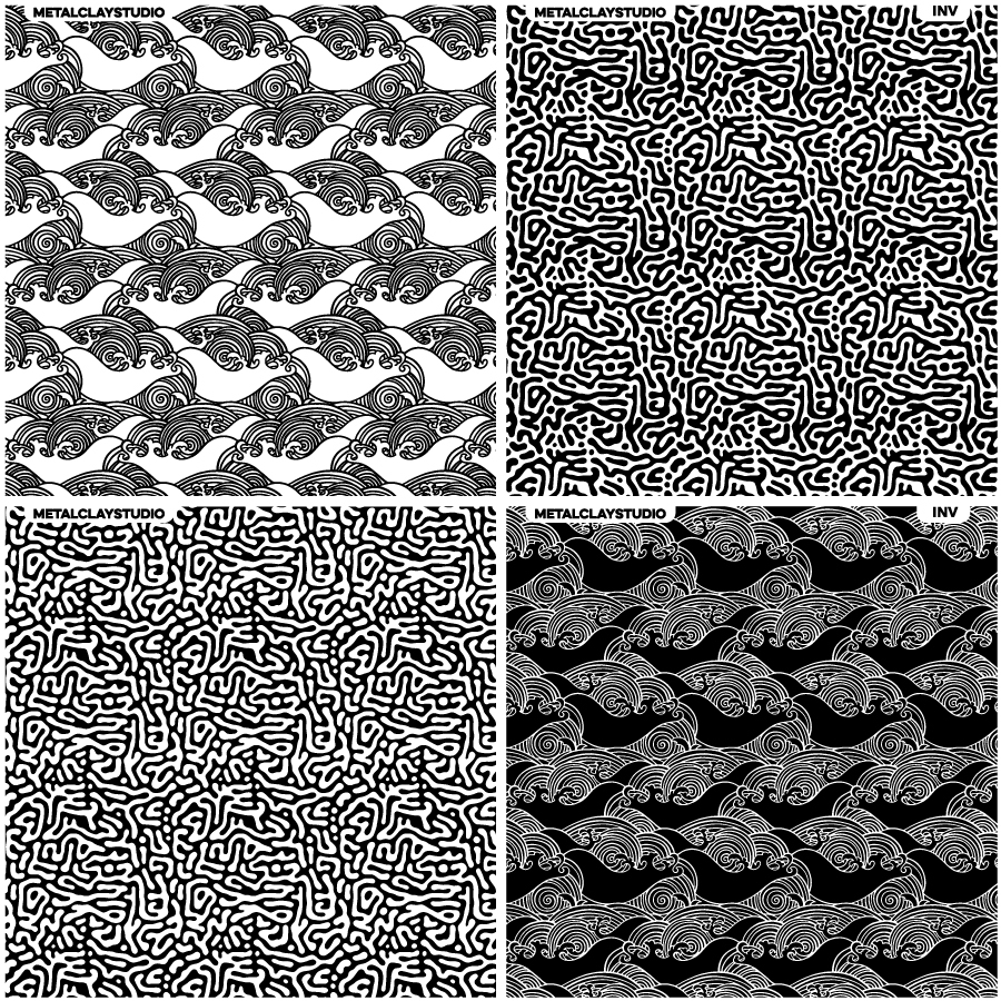 Текстура из полимерной резины ASSORTED 4in1 #28