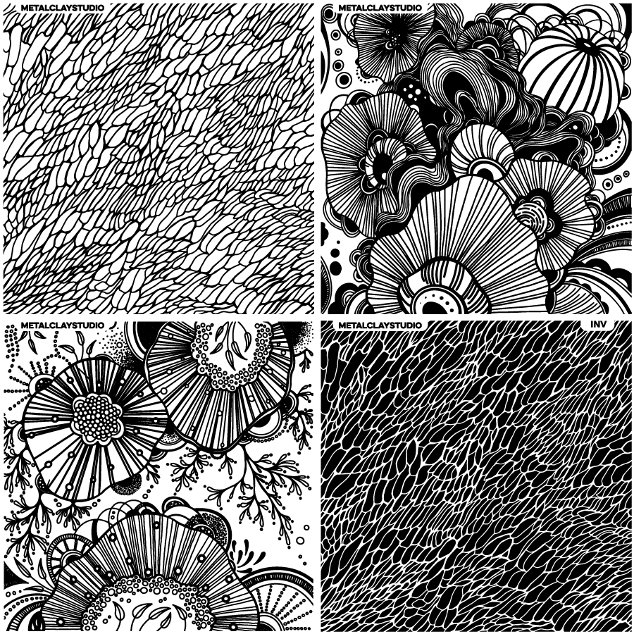 Текстура из полимерной резины ASSORTED 4in1 #25