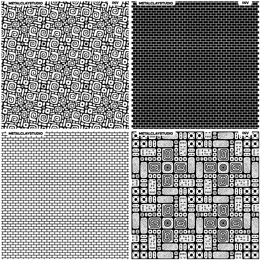 Текстура из полимерной резины ASSORTED 4in1 #20