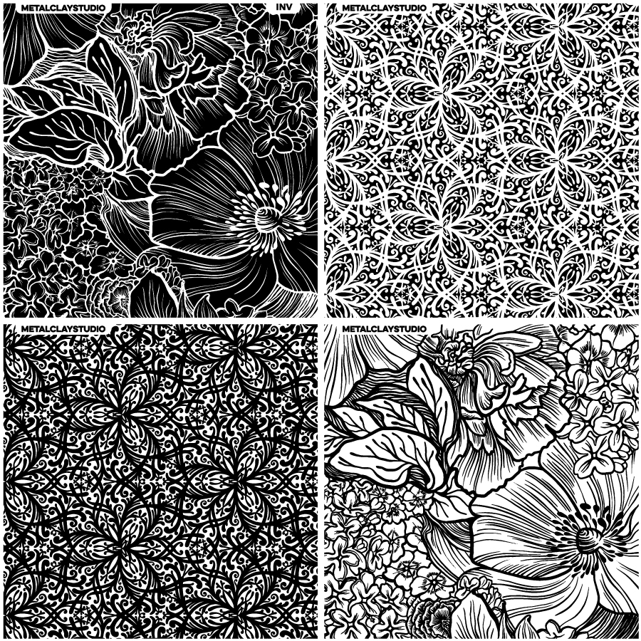 Текстура из полимерной резины ASSORTED 4in1 #19