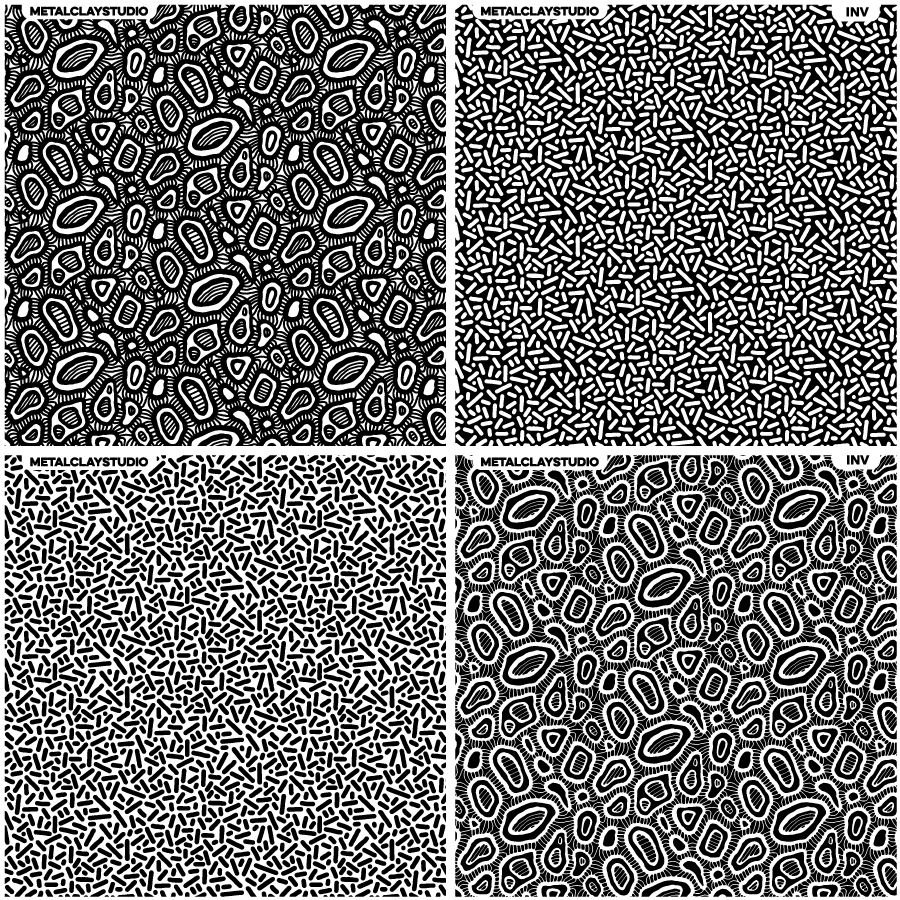 Текстура из полимерной резины ASSORTED 4in1 #18