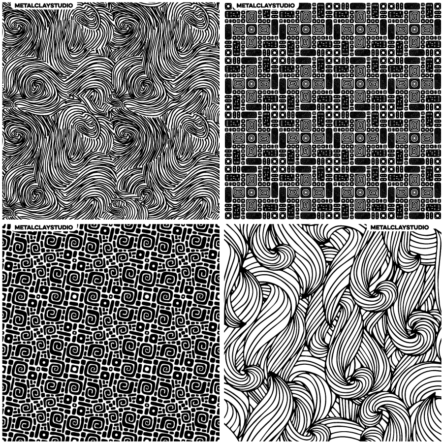 Текстура из полимерной резины ASSORTED 4in1 #16