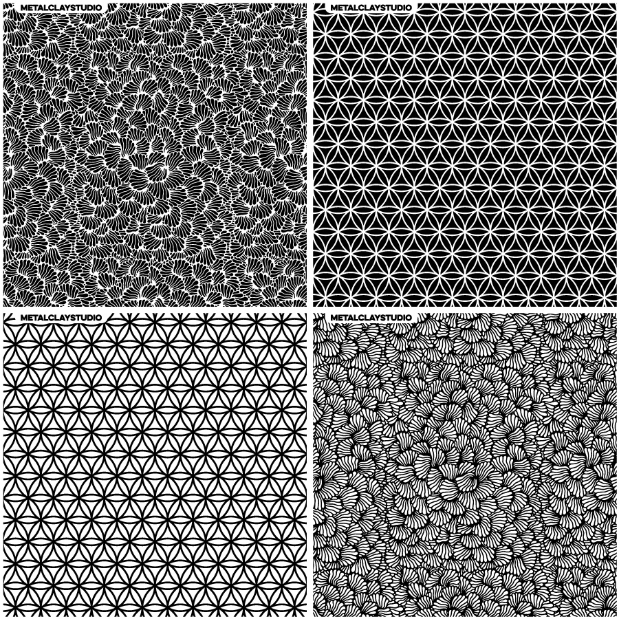 Текстура из полимерной резины ASSORTED 4in1 #15