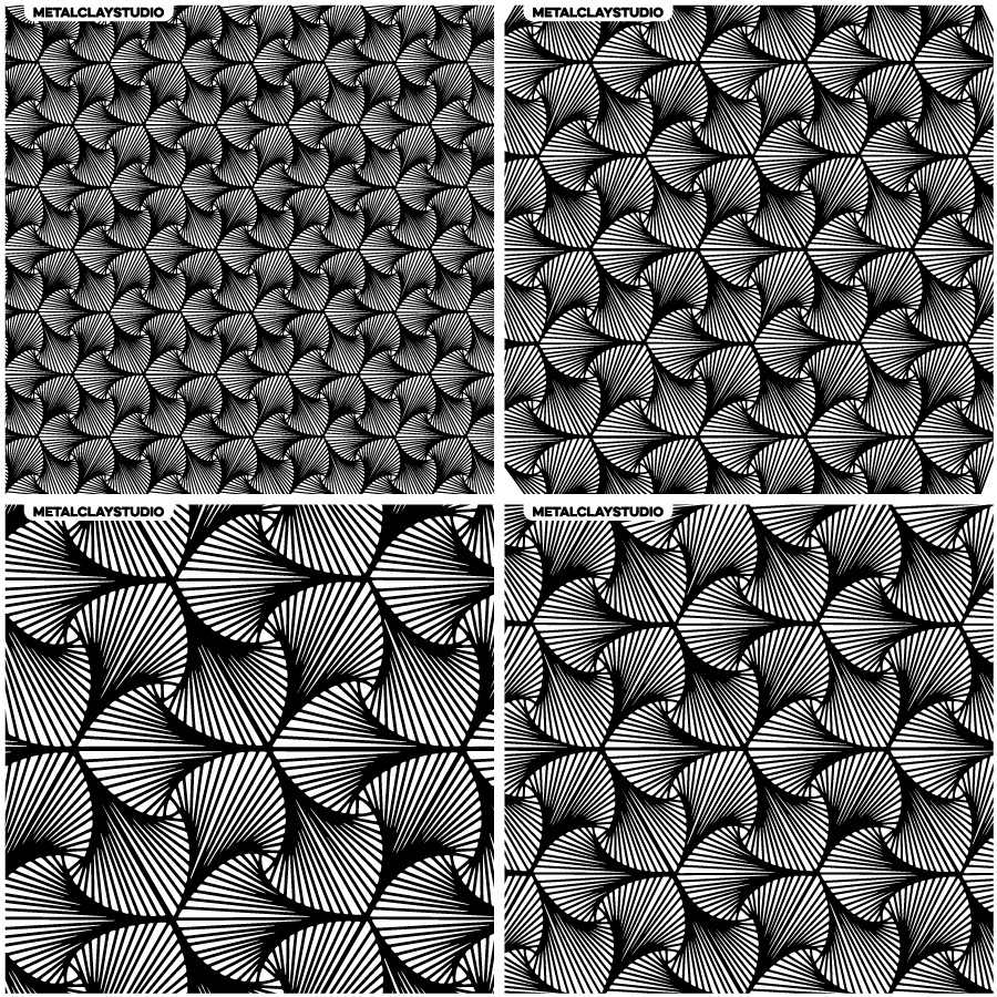 Текстура из полимерной резины ASSORTED 4in1 #14