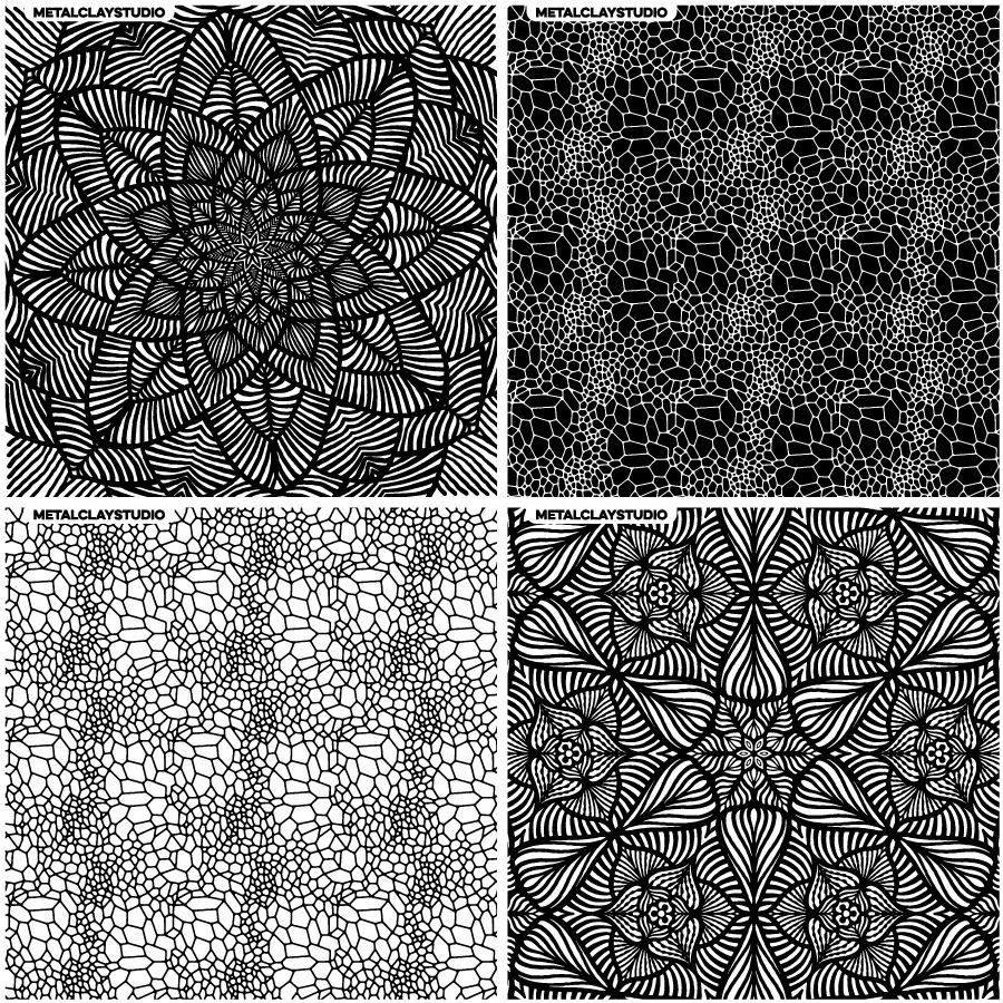 Текстура из полимерной резины ASSORTED 4in1 #13