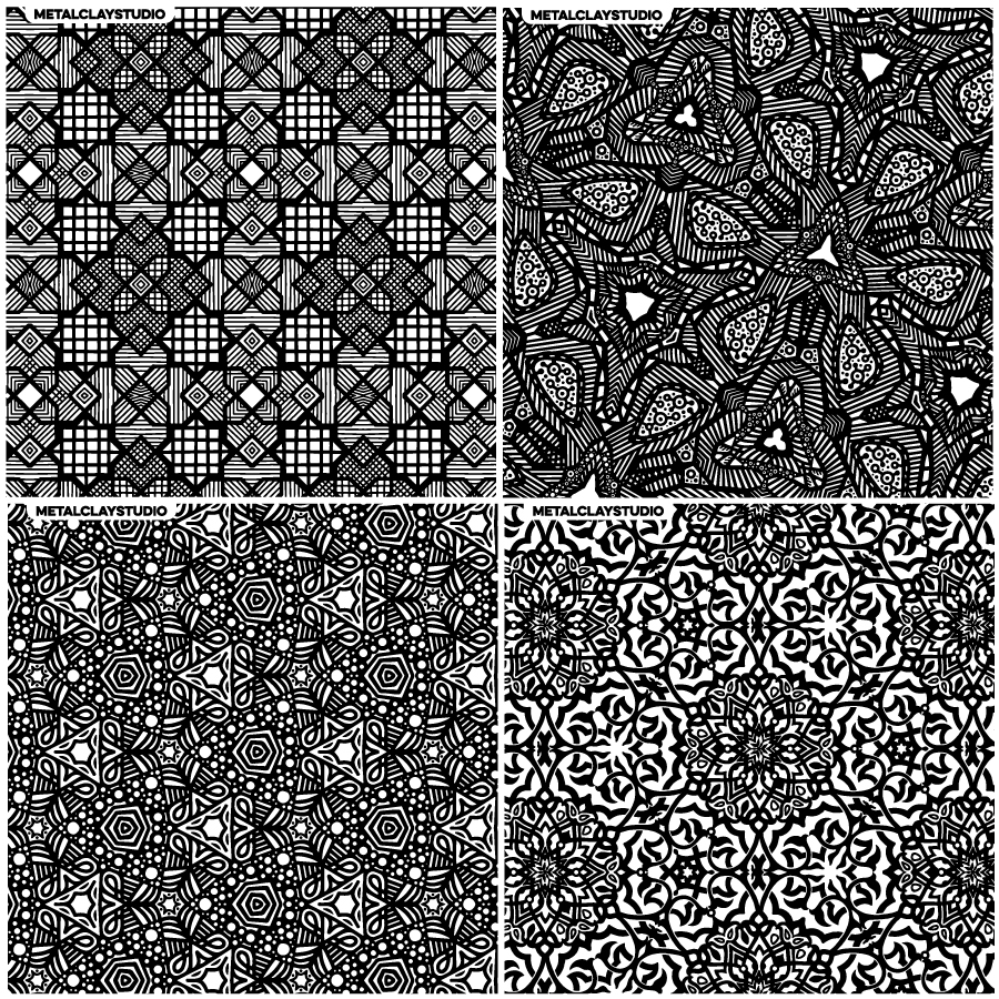 Текстура из полимерной резины ASSORTED 4in1 #10