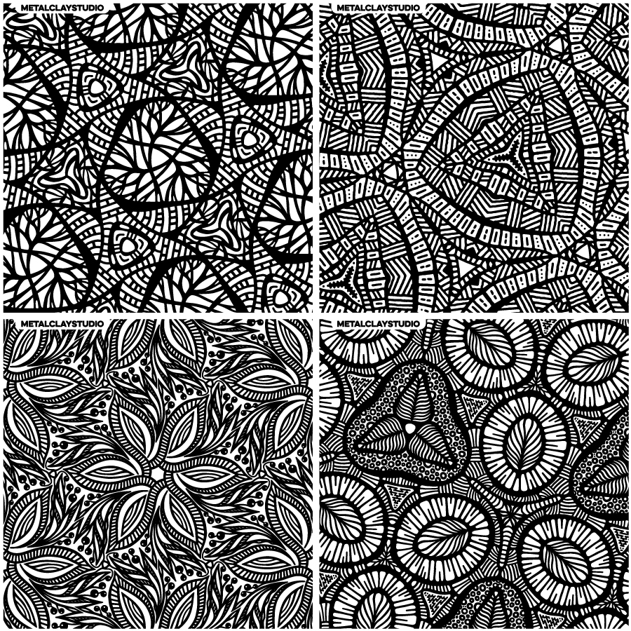 Текстура из полимерной резины ASSORTED 4in1 #05