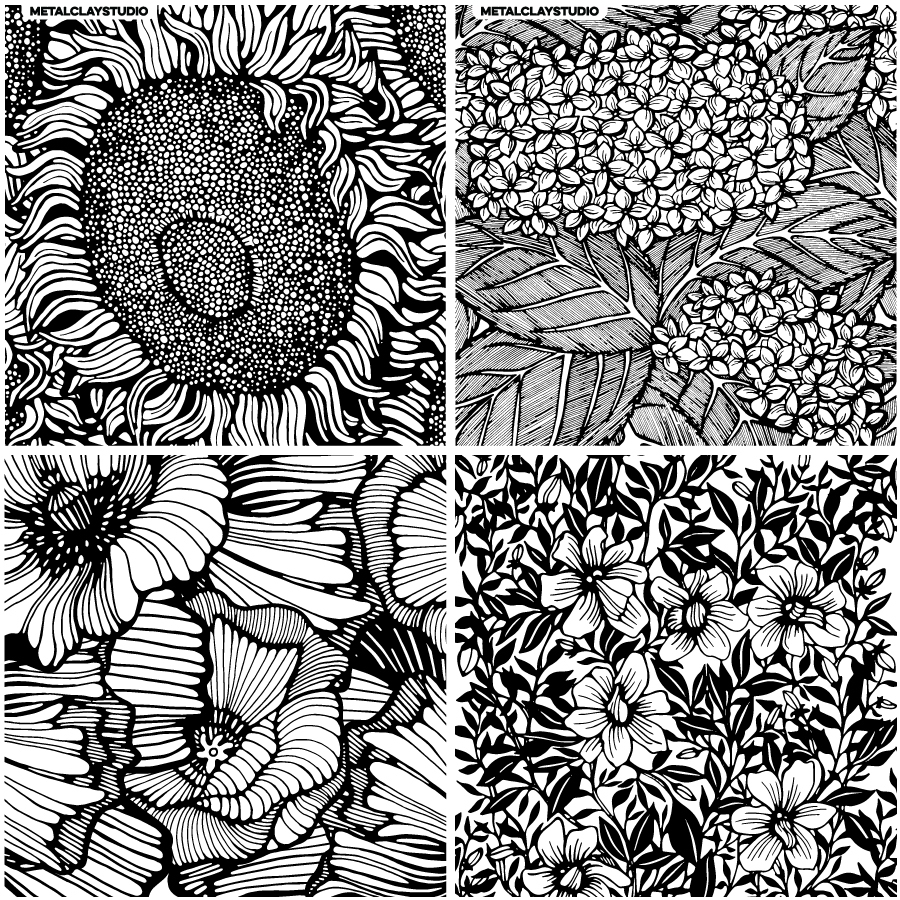 Текстура из полимерной резины ASSORTED 4in1 #03