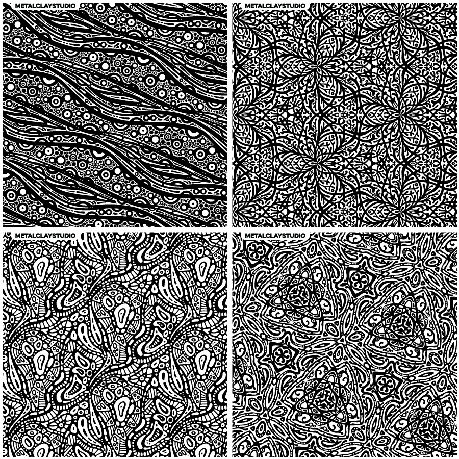 Текстура из полимерной резины ASSORTED 4in1 #01