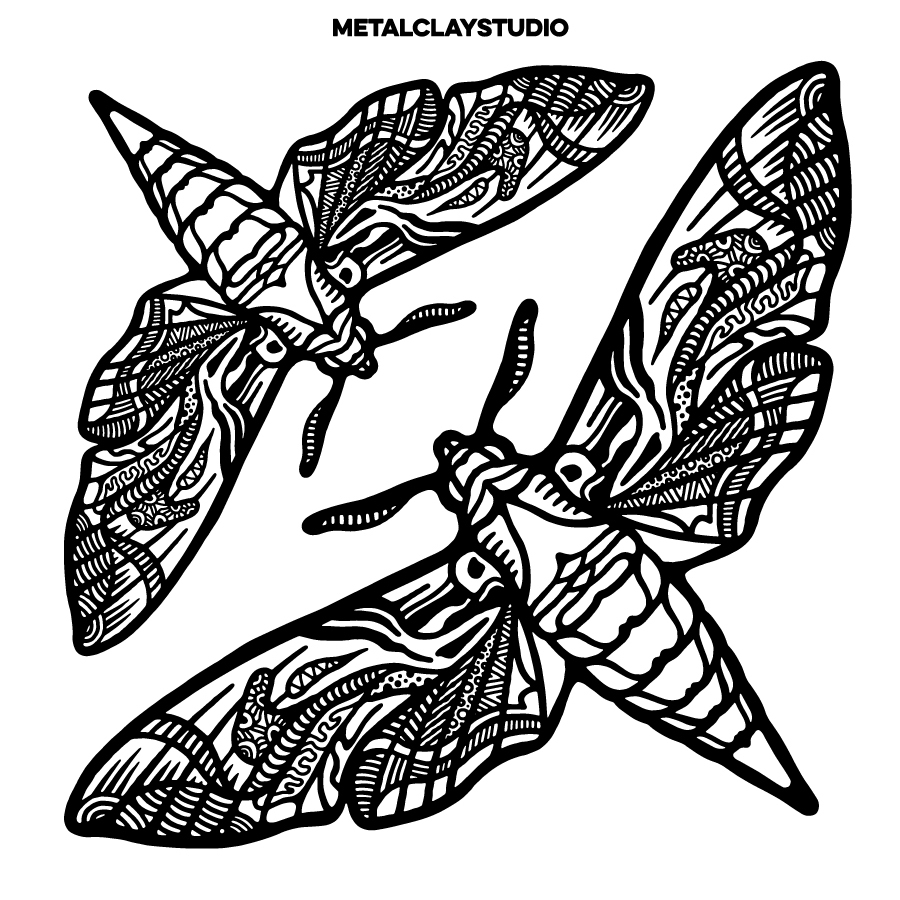 Текстура из полимерной резины INSECTS#18-2