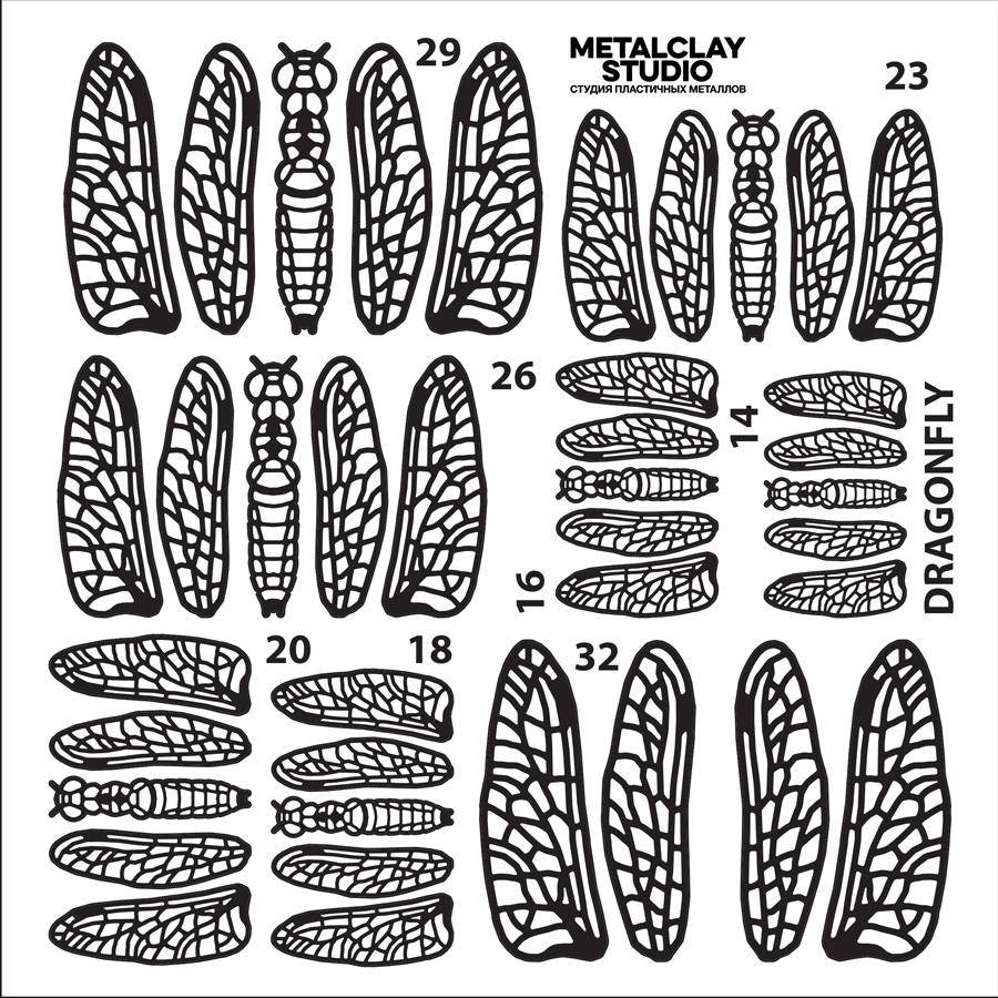 Текстура из полимерной резины INSECTS#03-2