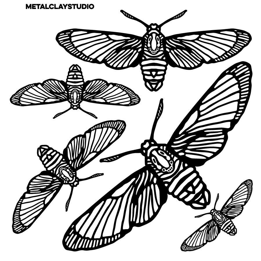 Текстура из полимерной резины INSECTS#02-2