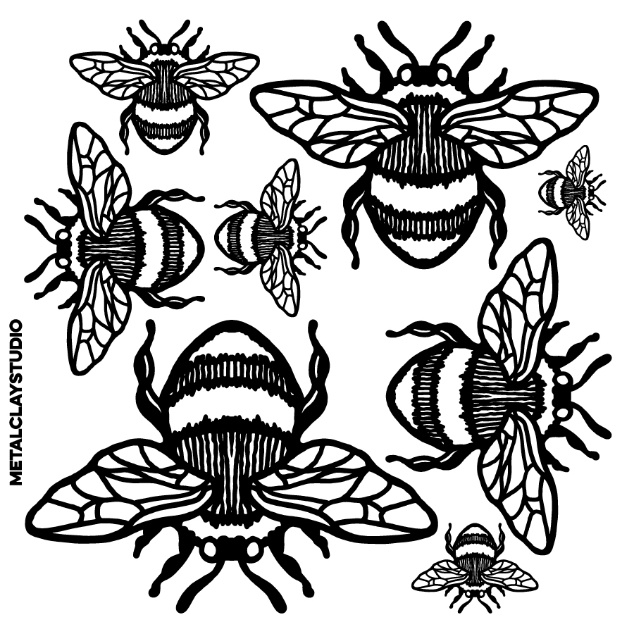 Текстура из полимерной резины INSECTS#27