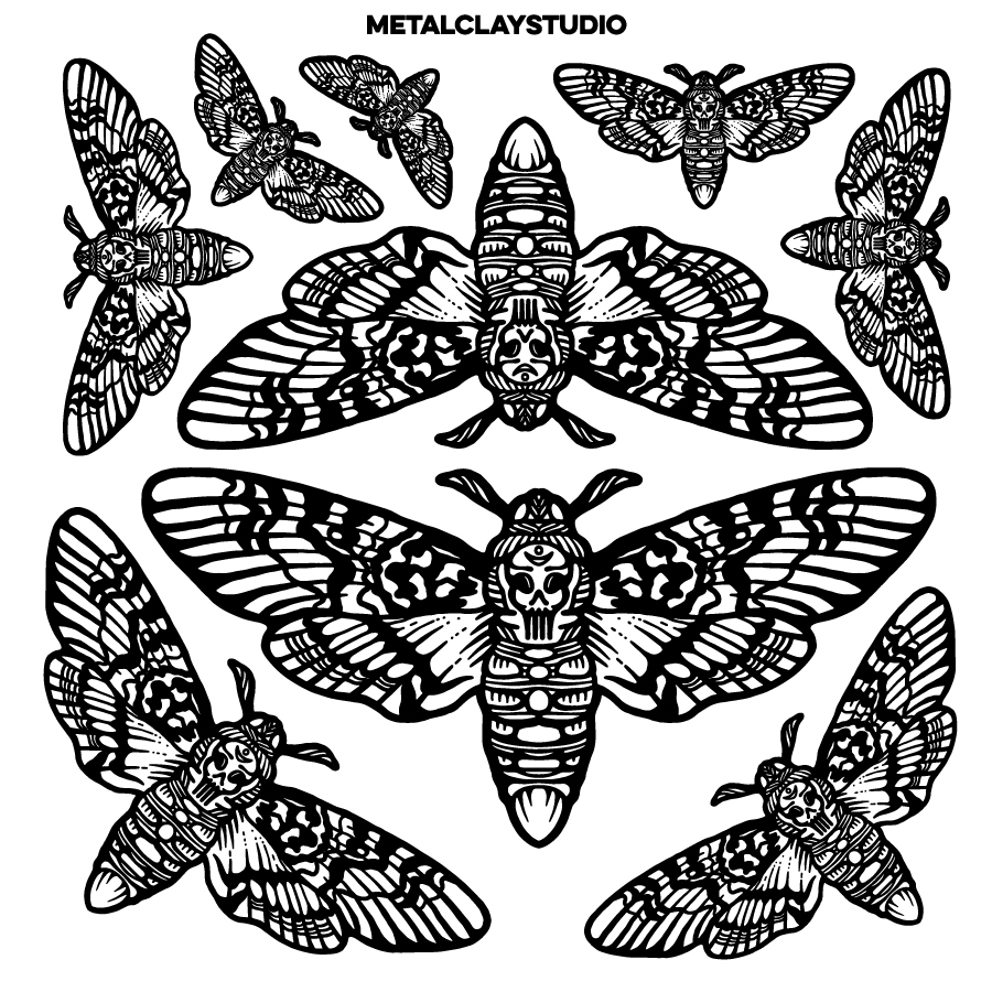 Текстура из полимерной резины INSECTS#23