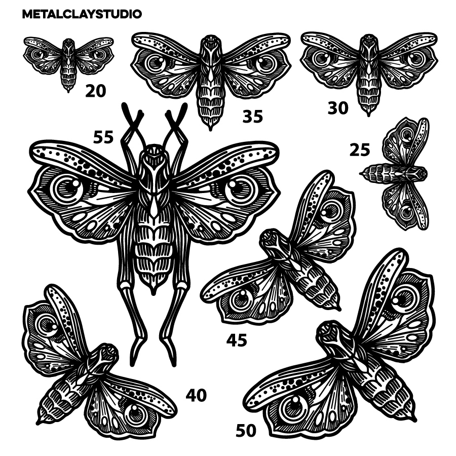 Текстура из полимерной резины INSECTS#15