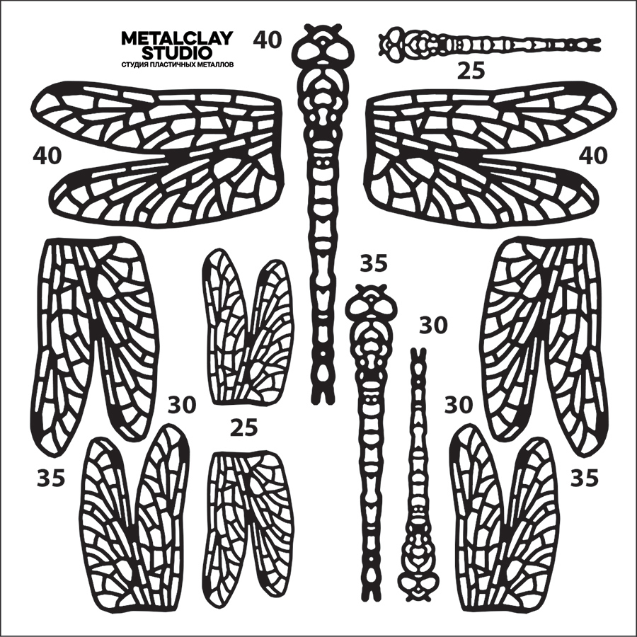 Текстура из полимерной резины INSECTS#04
