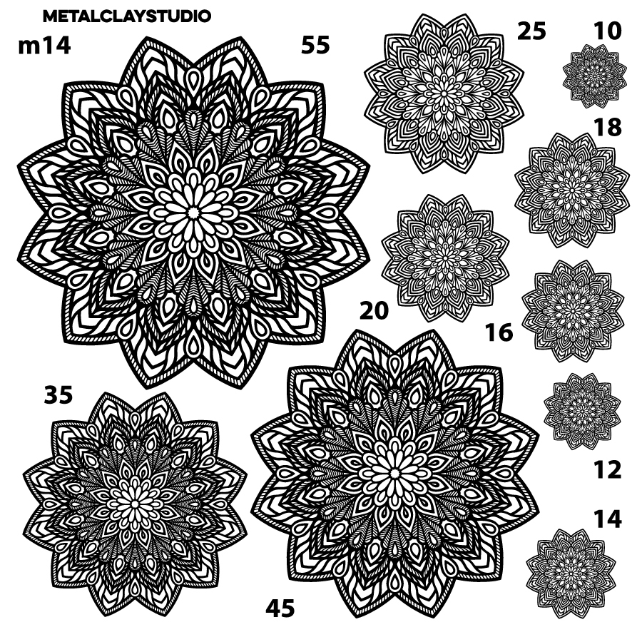 Текстура из полимерной резины MANDALA ART#14