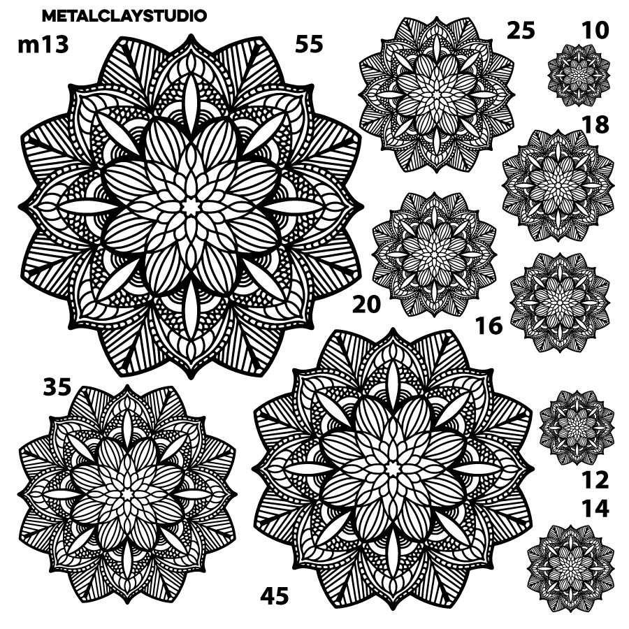 Текстура из полимерной резины MANDALA ART#13