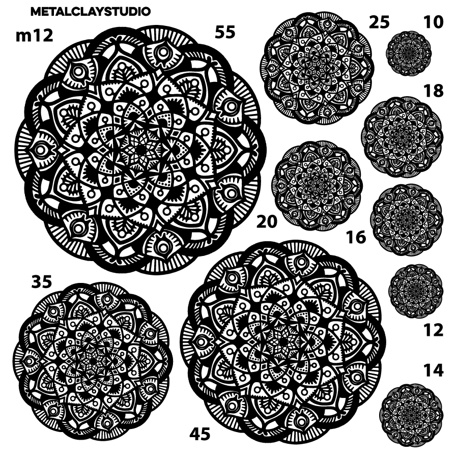 Текстура из полимерной резины MANDALA ART#12