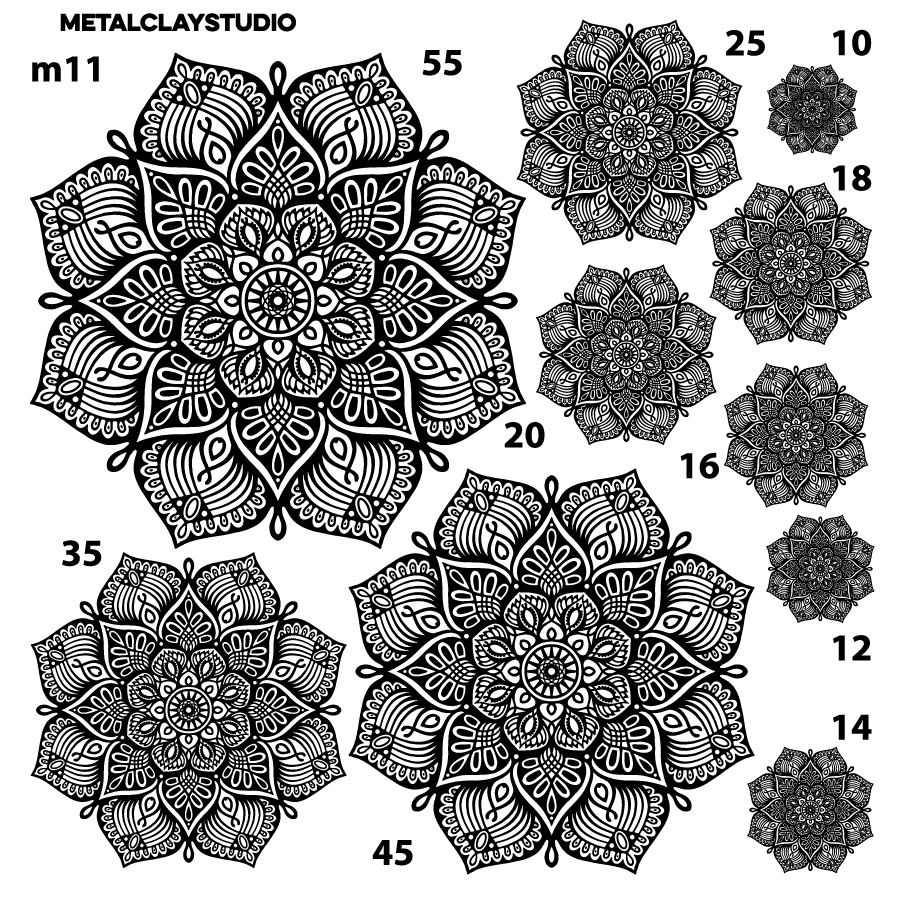 Текстура из полимерной резины MANDALA ART#11