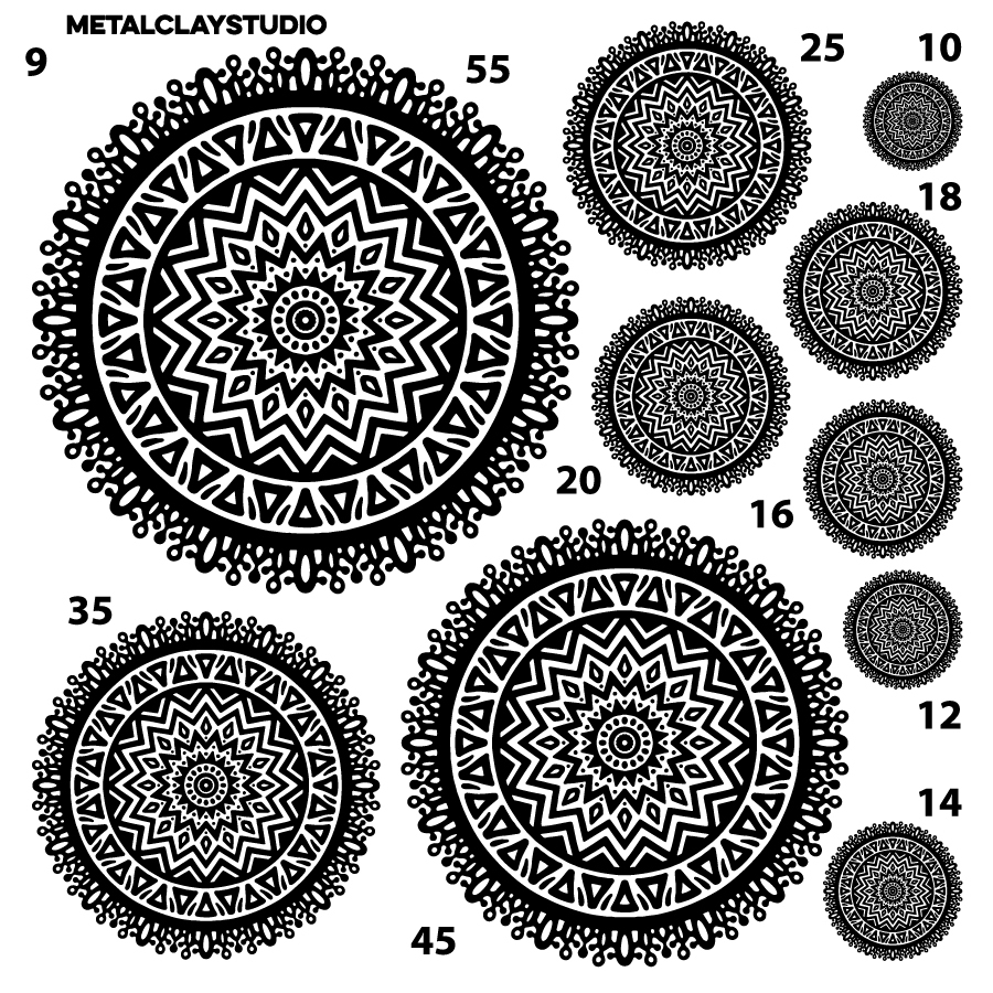 Текстура из полимерной резины MANDALA ART#09