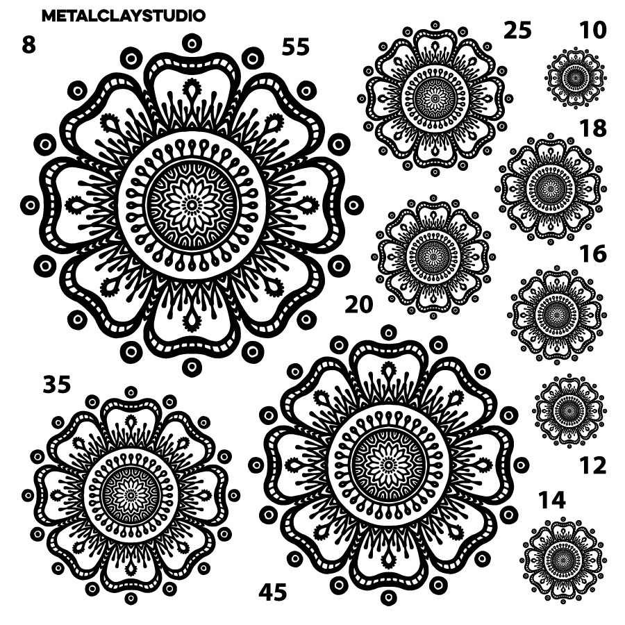 Текстура из полимерной резины MANDALA ART#08