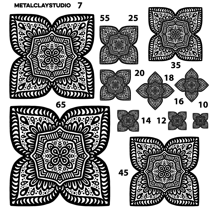 Текстура из полимерной резины MANDALA ART#07