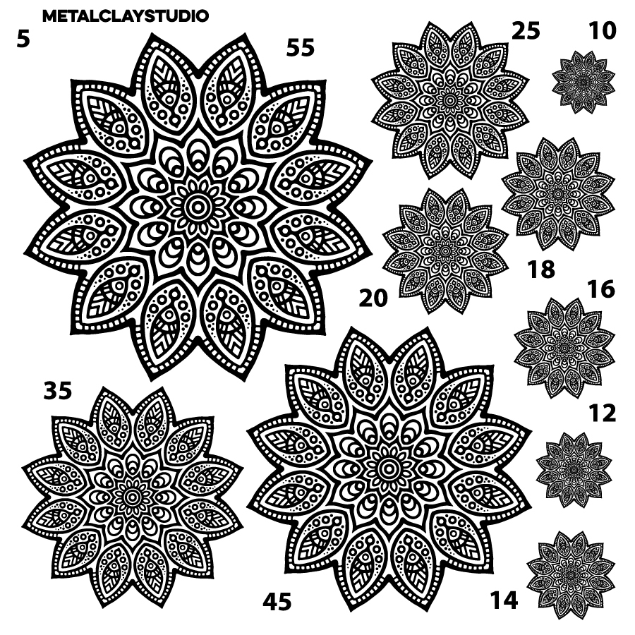 Текстура из полимерной резины MANDALA ART#05