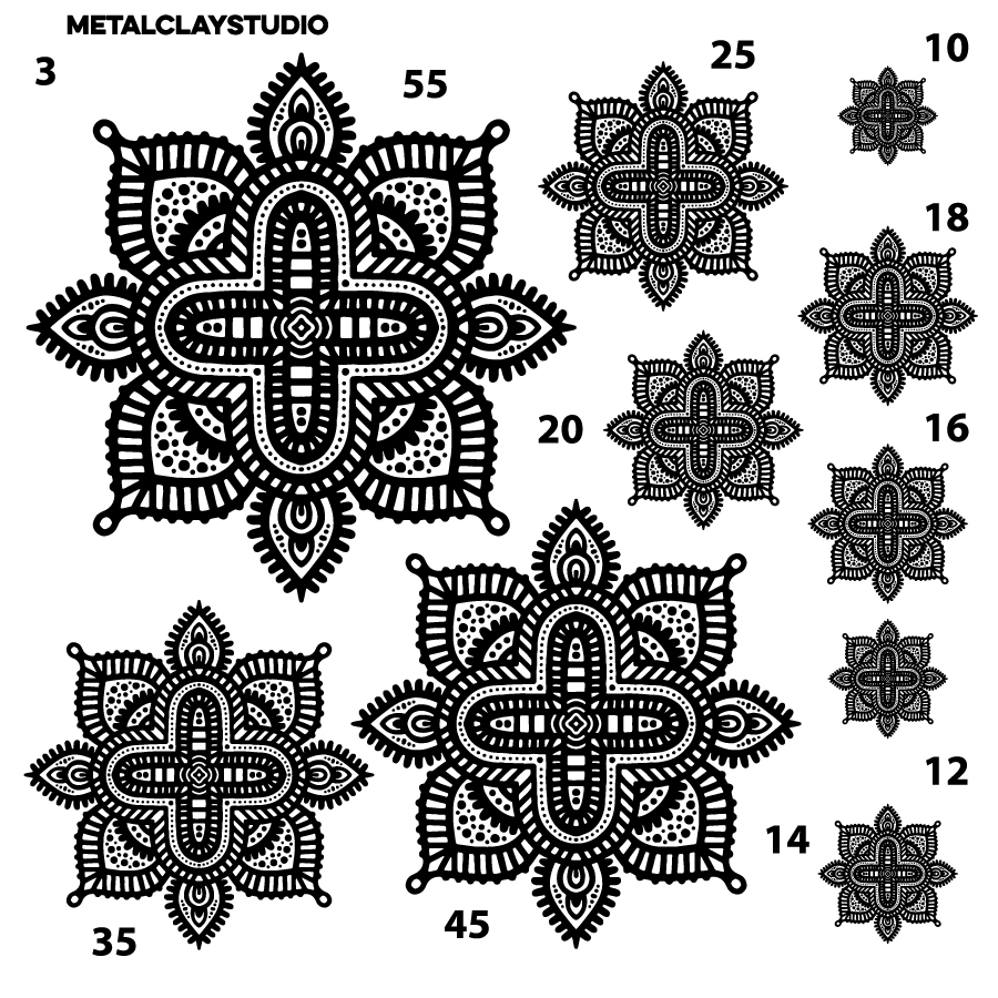 Текстура из полимерной резины MANDALA ART#03