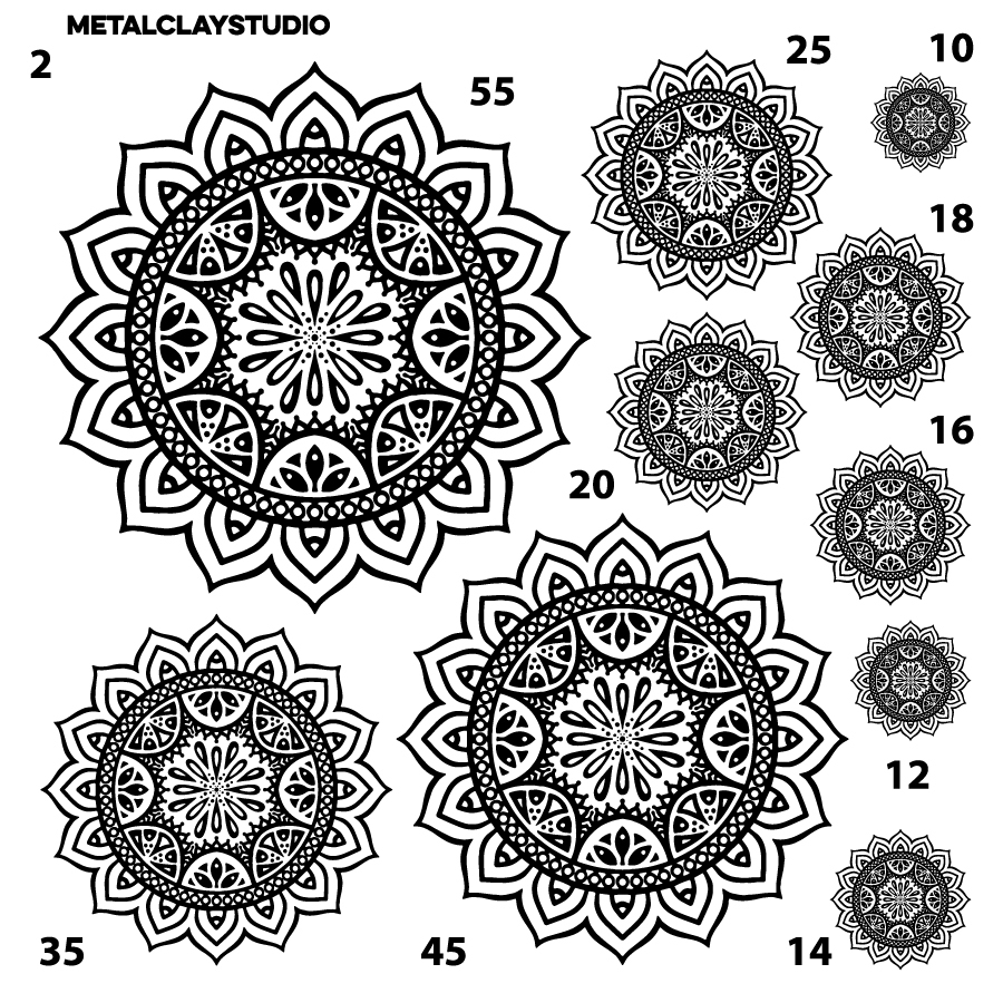 Текстура из полимерной резины MANDALA ART#02