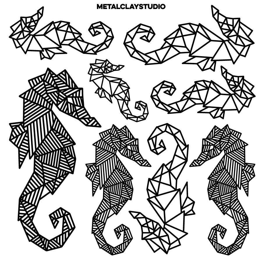 Текстура из полимерной резины ORIGAMI#20