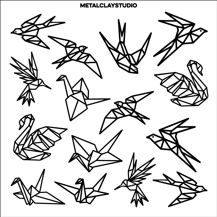 Текстура из полимерной резины ORIGAMI#03