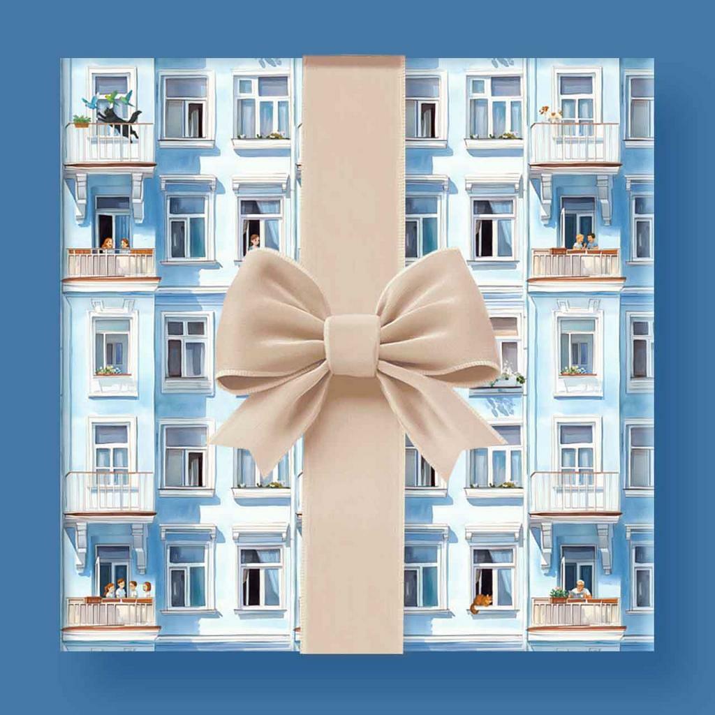 Упаковочная бумага "Мир", двусторонняя