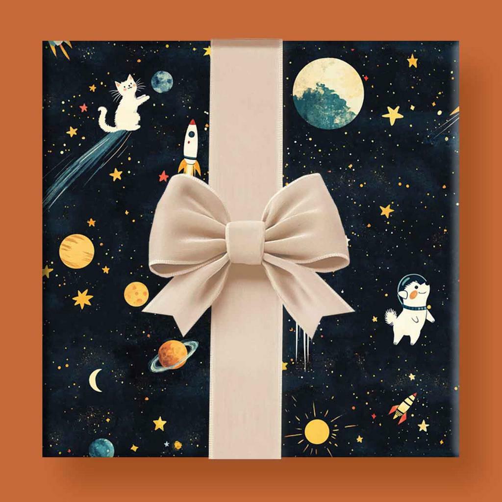 Упаковочная бумага "Космос"