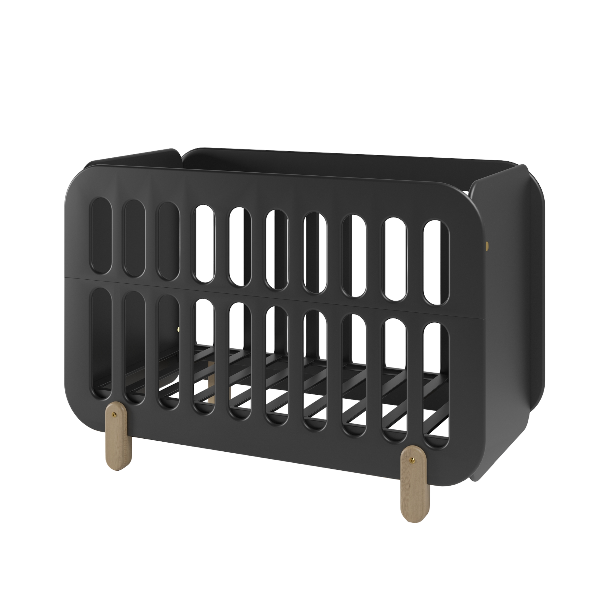 Детская кроватка "Baby Chipak - Just 2.5" черная