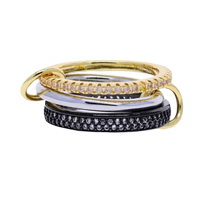 TRIO BLACK AND GOLD