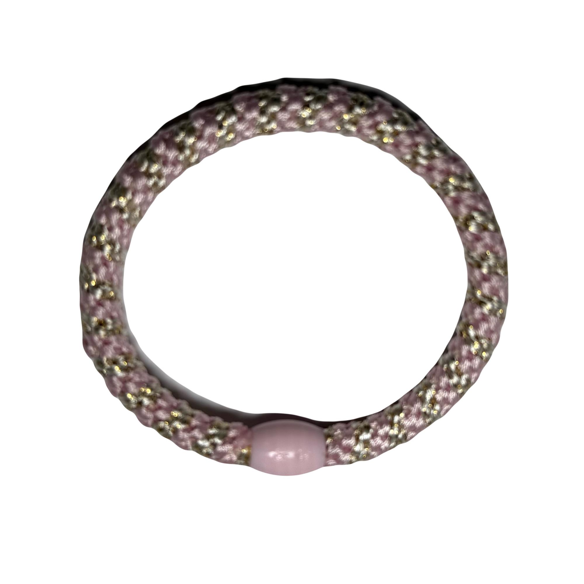 PINK AND GOLD ELASTIC