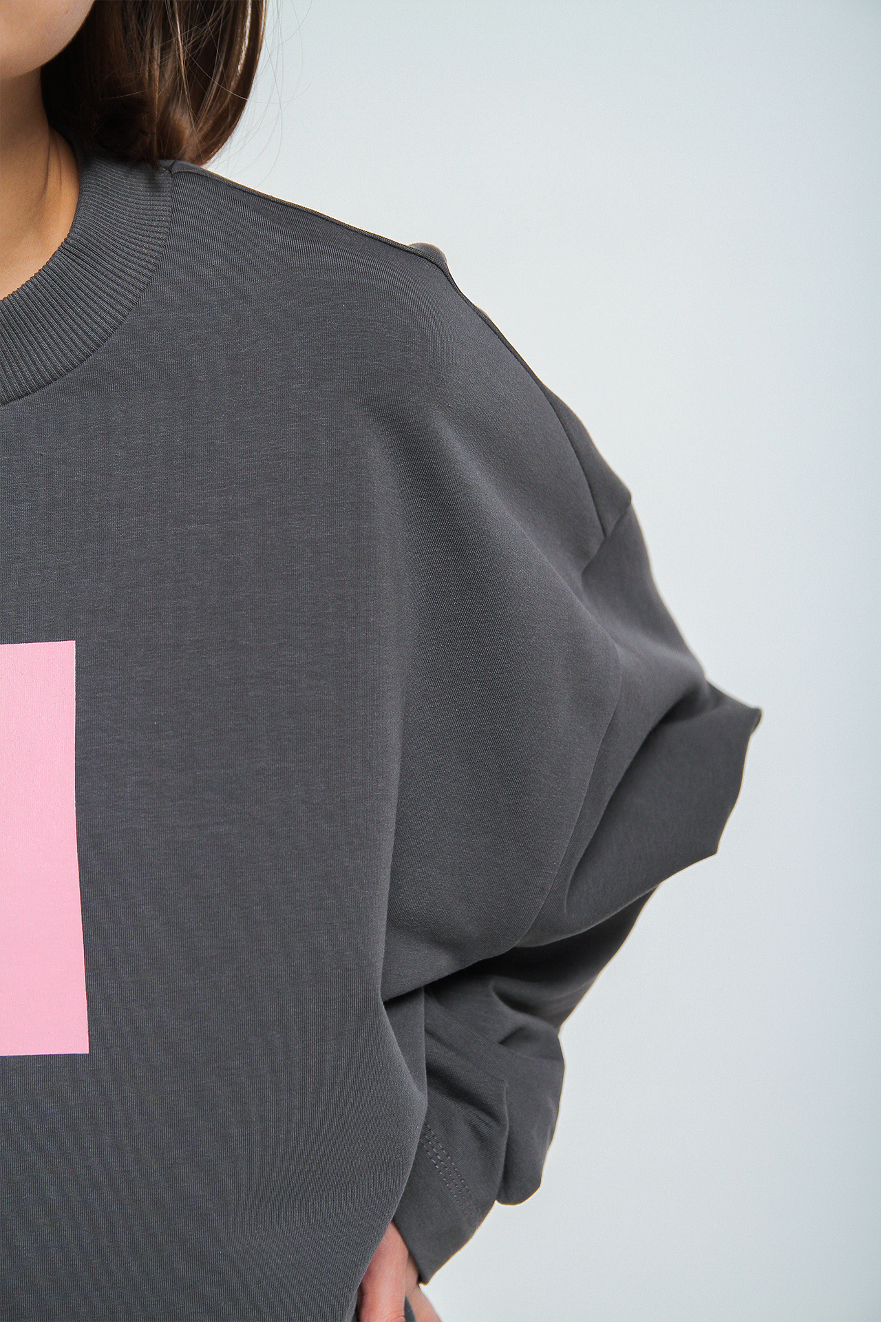 Оверсайз Лонгслив «PINK CANVA»