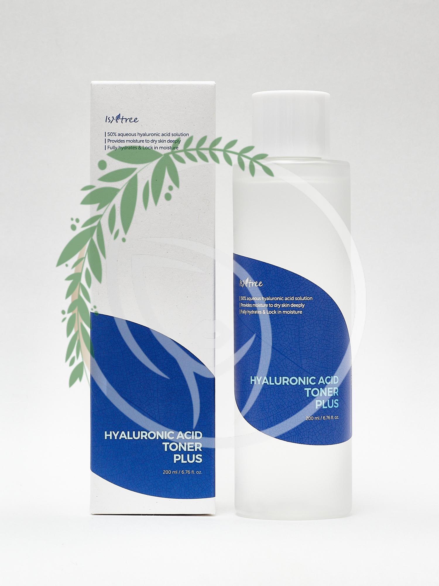 Усиленный тонер с гиалуроновой кислотой IsNtree Hyaluronic Acid Toner Plus 200 ml