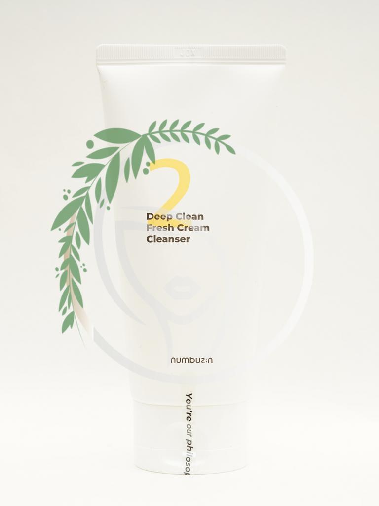 Кремовая пенка для умывания Numbuzin No. 2 Deep Clean Fresh Cream Cleanser 120 мл