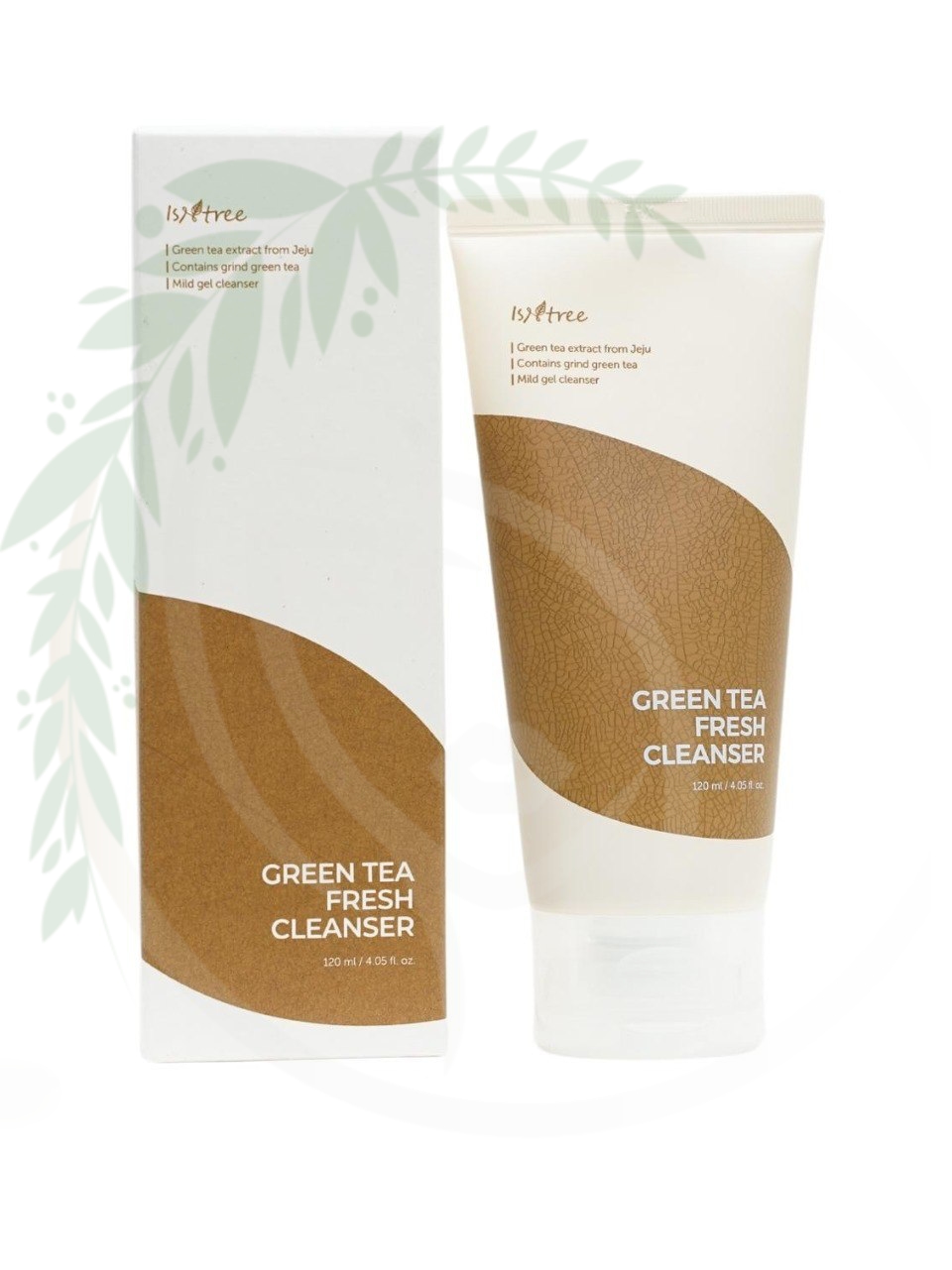 Очищающий гель для жирной и комбинированной кожи IsNtree Green Tea Fresh Cleanser 120ml