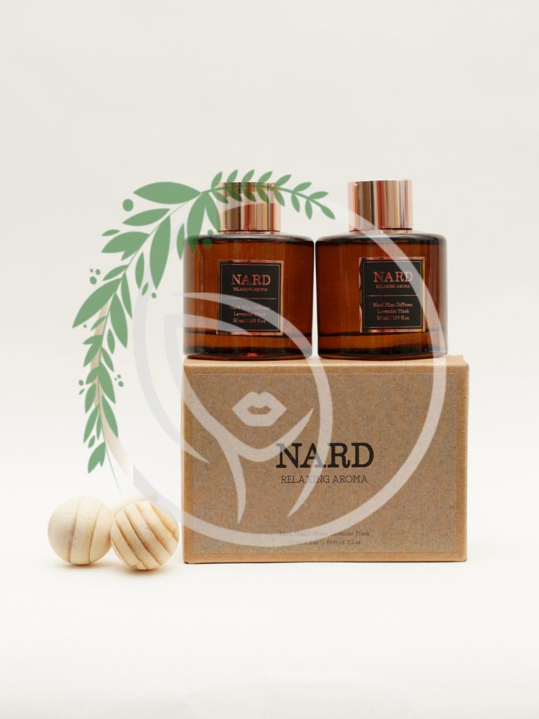 Ароматический диффузор для дома NARD Relaxing Aroma Mini Diffuser Lavender Musk 2*50 ml