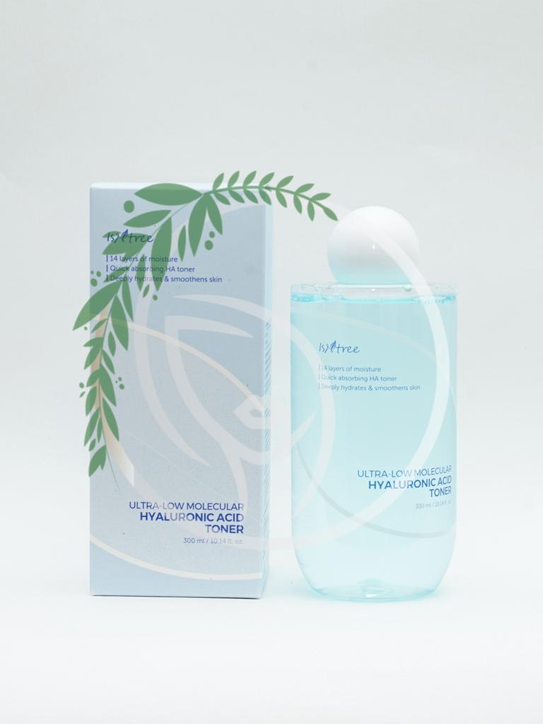 Увлажняющий тонер с низкомолекулярной гиалуроновой кислотой Isntree Ultra-Low Molecular Hyaluronic Acid Toner 300 ml