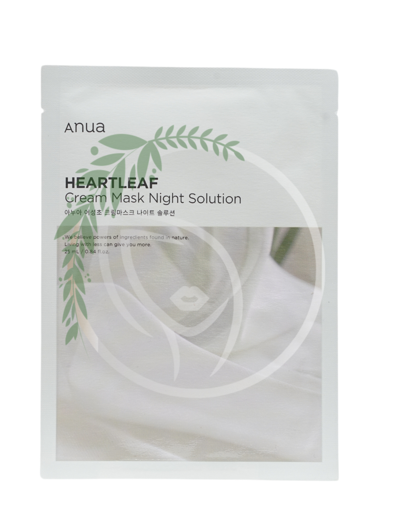 Восстанавливающая ночная тканевая маска Anua Heartleaf Cream Mask Night Solution 1шт