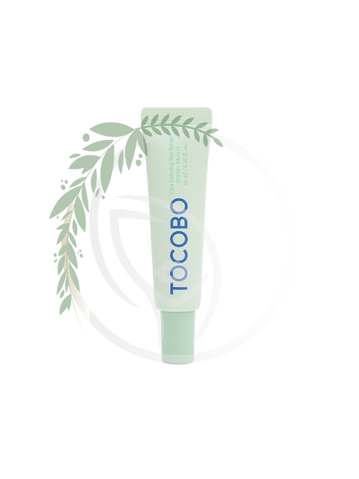 Солнцезащитная сыворотка с успокаивающим эффектом TOCOBO Cica Calming Sun Serum SPF50+ PA++++ 10мл