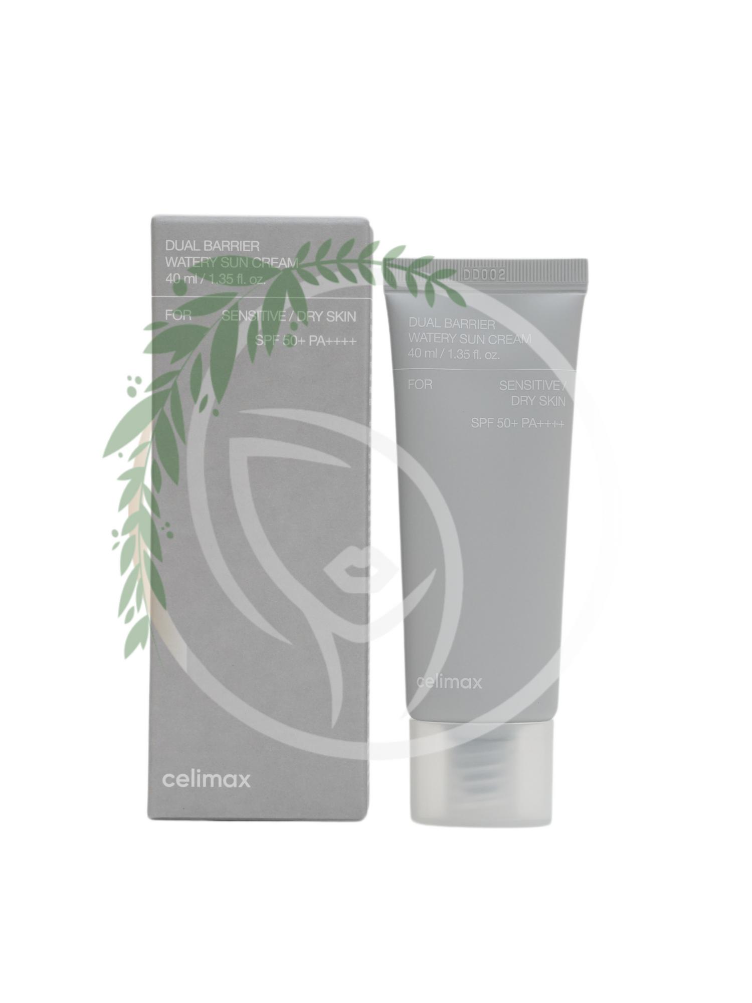 Солнцезащитный крем с керамидами Celimax Dual Barrier Watery Sun Cream SPF50+PA++++ 40ml