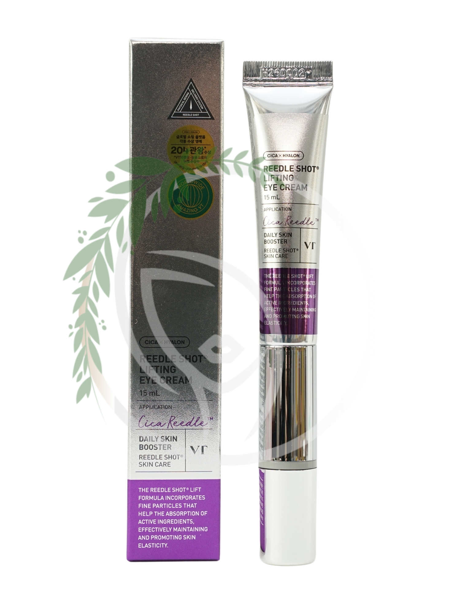 Массажный лифтинг-крем для век с микроиглами VT Cosmetics Reedle Shot Lifting Eye Cream 15ml