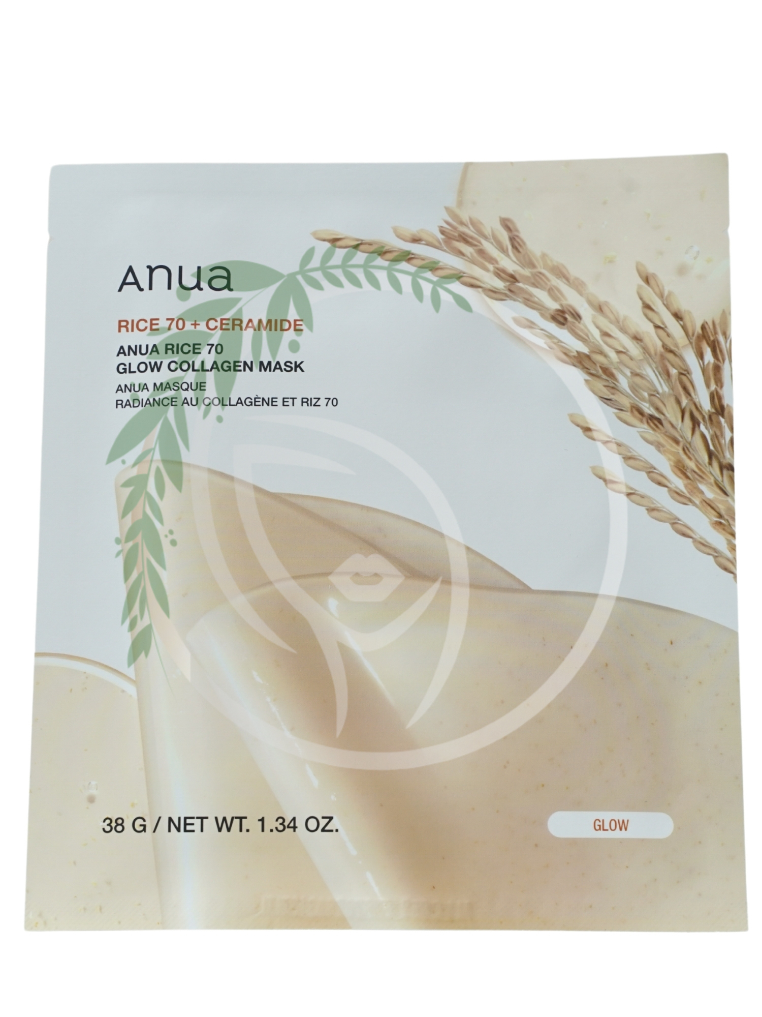 Гидрогелевая маска для сияния кожи с экстрактом риса Anua Rice 70 Glow Collagen Mask 1шт